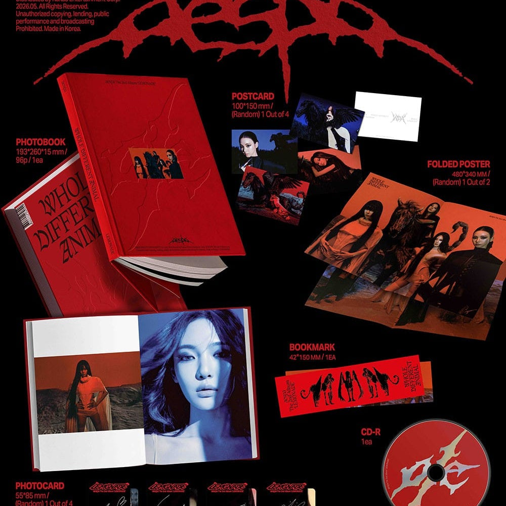 Korea Pop Store aespa - The 2nd Album [Lemonade] (WDA Ver.) Kawaii Gifts 8804775469824