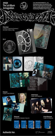 Korea Pop Store aespa - Vol.1 [Armageddon] (Authentic Ver.) Kawaii Gifts 8804775369667