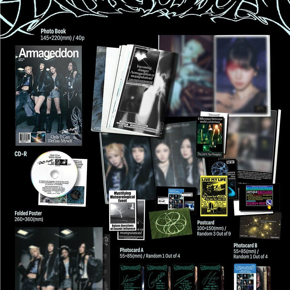 Korea Pop Store aespa - Vol.1 [Armageddon] (Zine Ver.) Kawaii Gifts 8804775369704