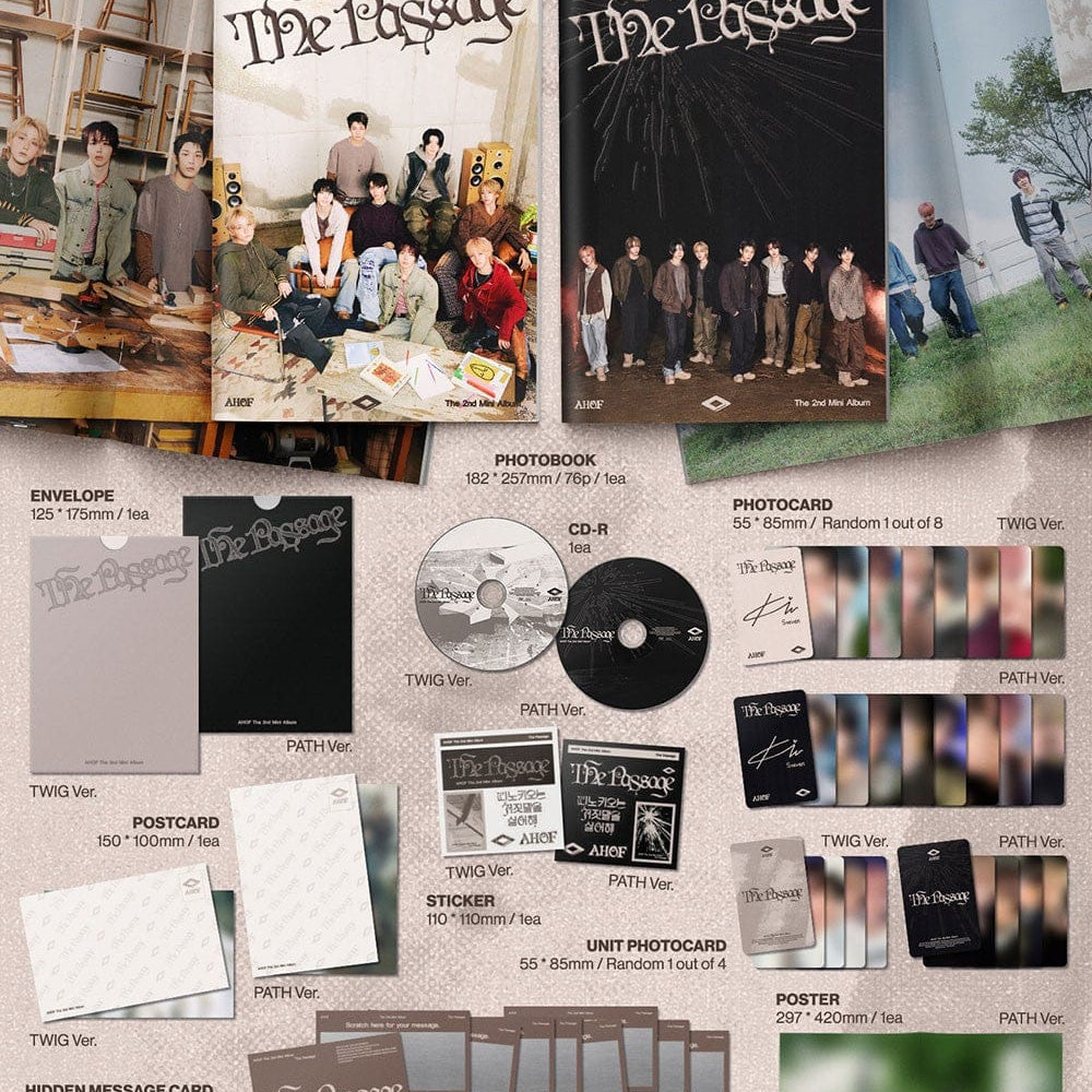 Korea Pop Store AHOF - 2nd Mini Album [The Passage] (Photobook Ver.) Kawaii Gifts
