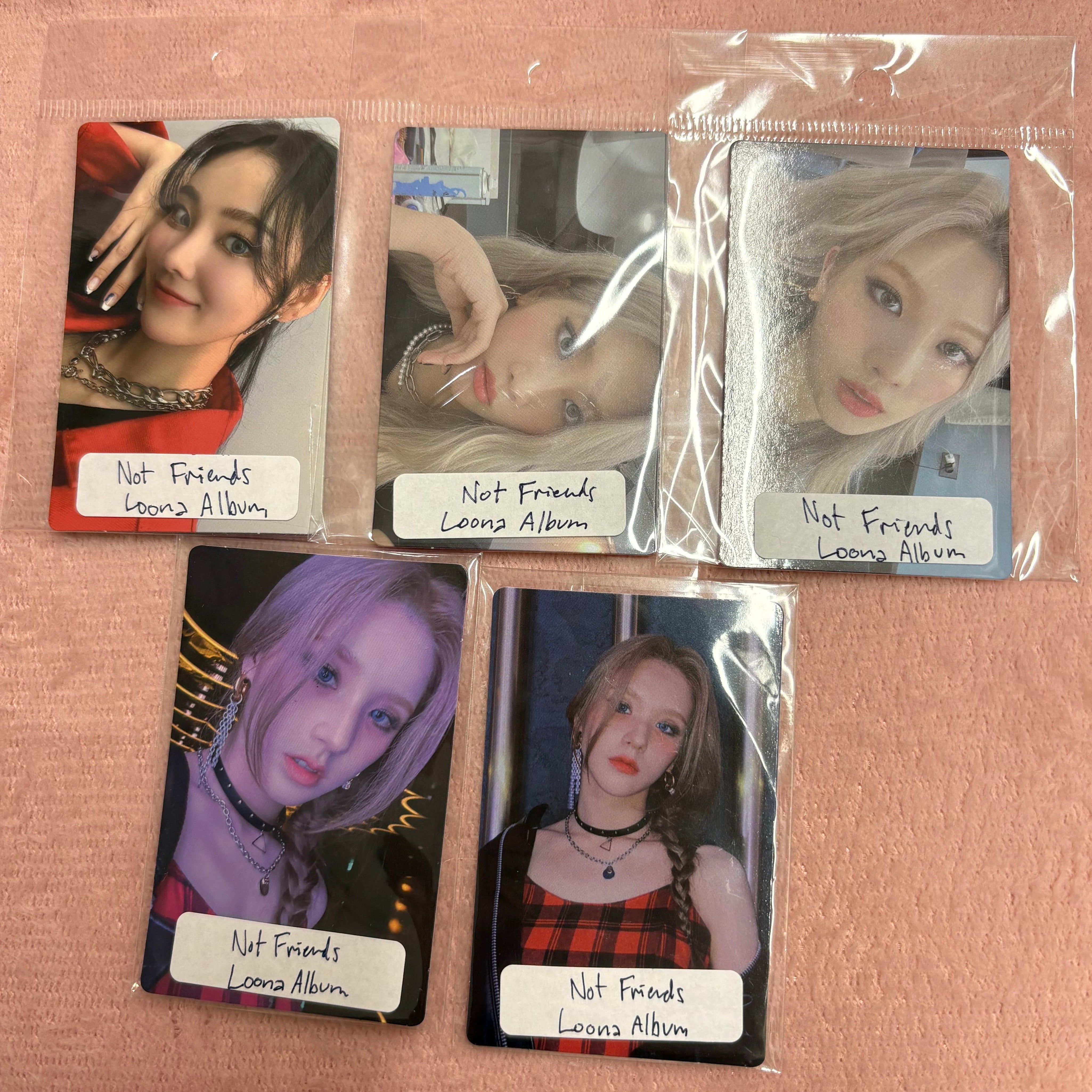 Korea Pop Store Album Photocard Loona - Not Friends Kawaii Gifts
