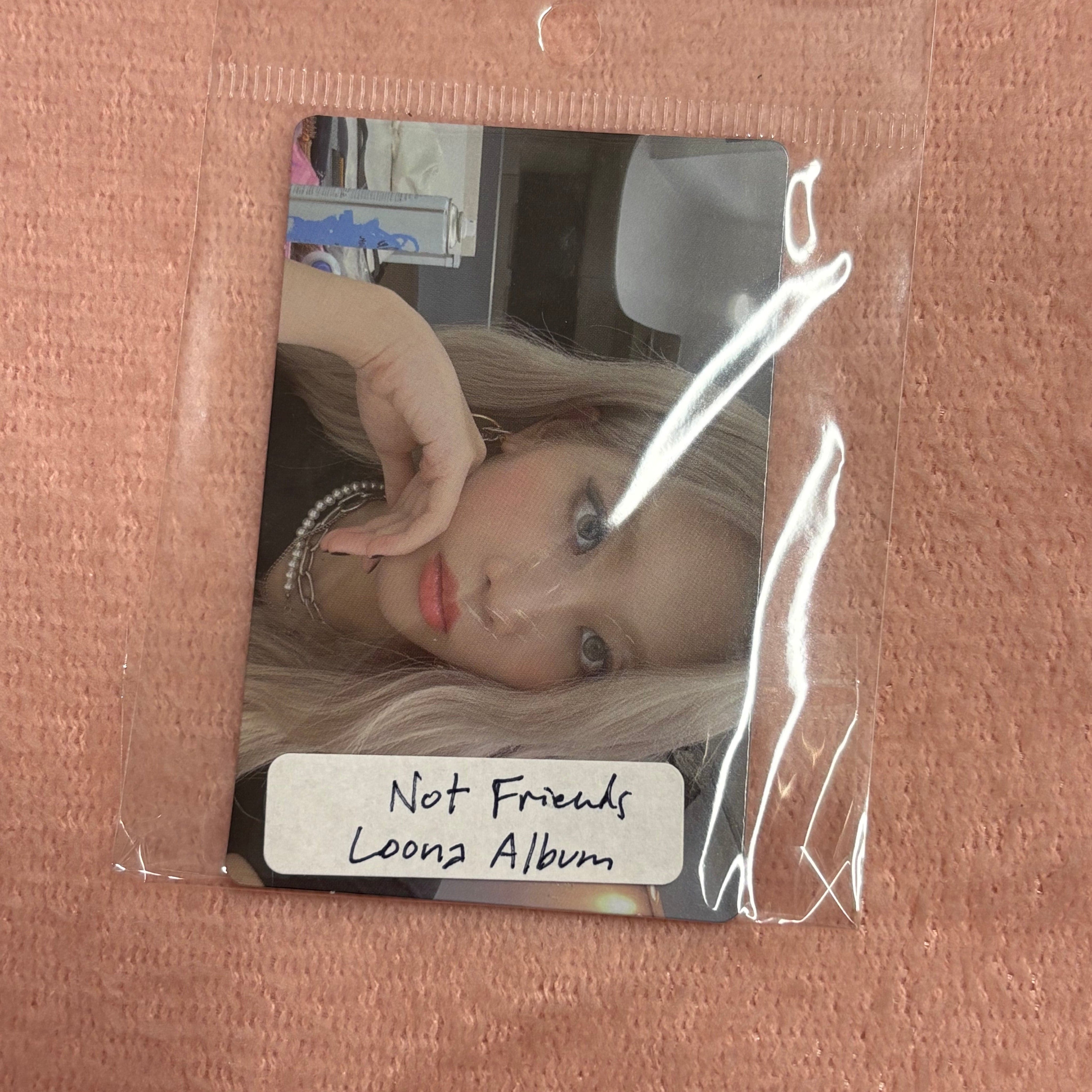 Korea Pop Store Album Photocard Loona - Not Friends Kim Lip A Kawaii Gifts 76900822