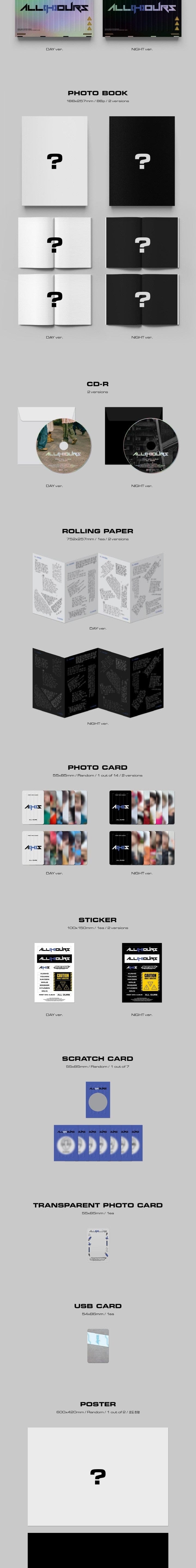 Korea Pop Store ALL(H)OURS - [ALL OURS] (1st Mini Album) Kawaii Gifts 8804775368288