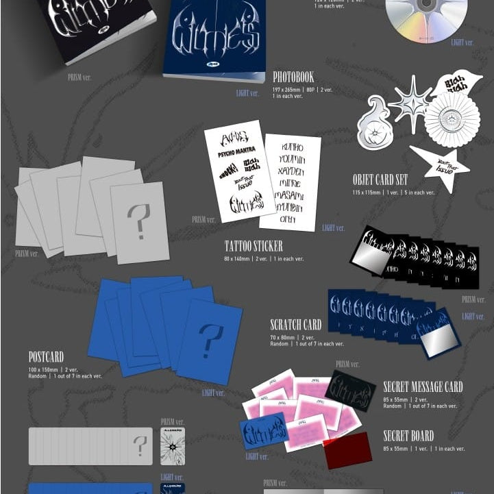 Korea Pop Store ALL(H)OURS - [Witness] 2nd Mini Album Kawaii Gifts 8804775450259