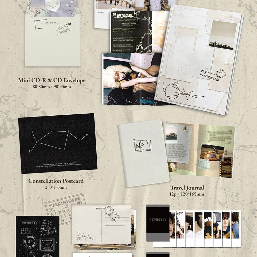Korea Pop Store ALPHA DRIVE ONE - The 1st Mini Album [Euphoria] (Star Road Ver.) Kawaii Gifts