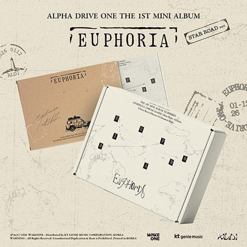 Korea Pop Store ALPHA DRIVE ONE - The 1st Mini Album [Euphoria] (Star Road Ver.) Kawaii Gifts