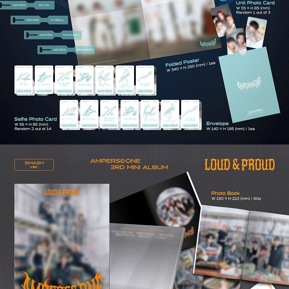 Korea Pop Store AMPERS&ONE - 3rd Mini Album [Loud & Proud] Kawaii Gifts