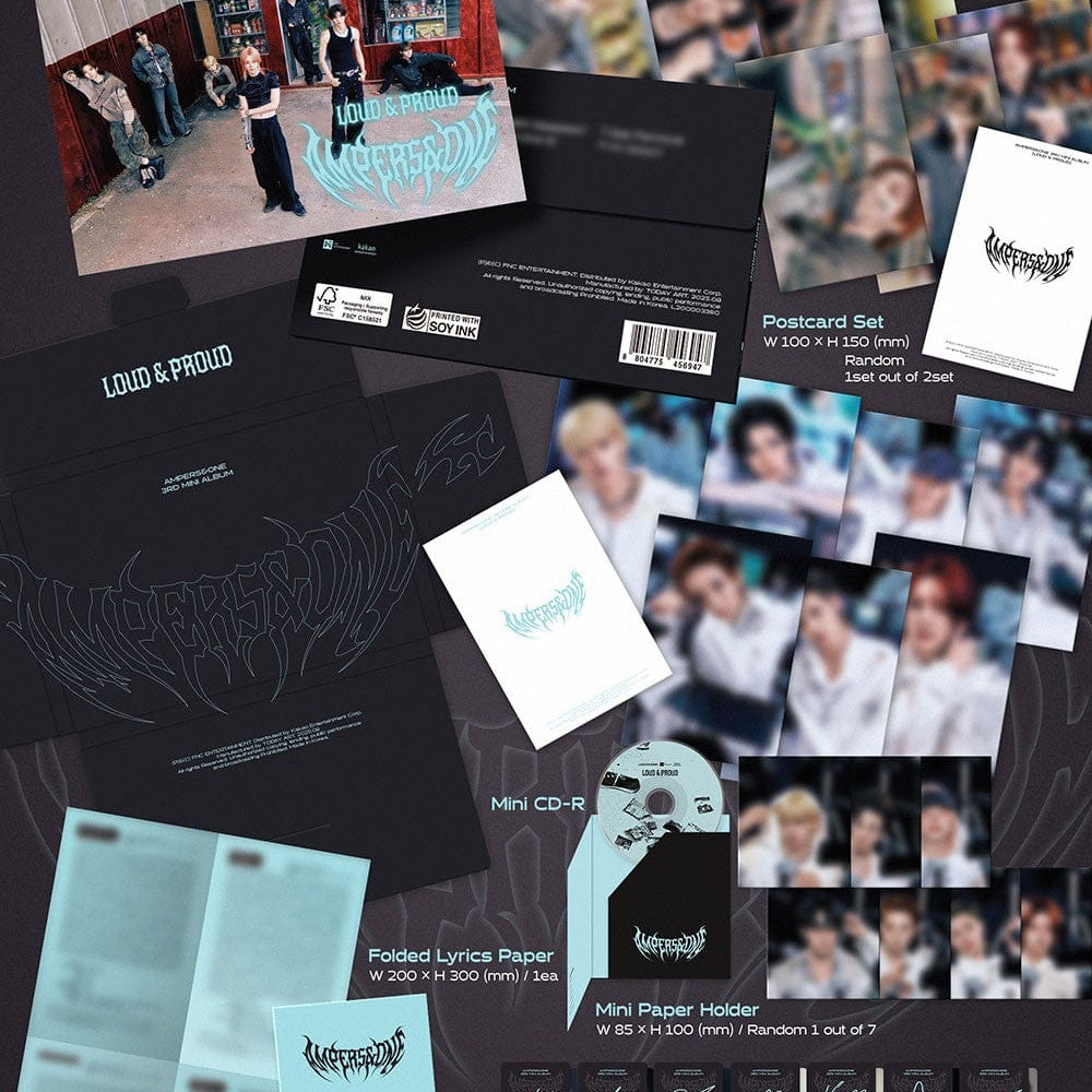 Korea Pop Store AMPERS&ONE - 3rd Mini Album [Loud & Proud] (Postcard Ver.) Kawaii Gifts