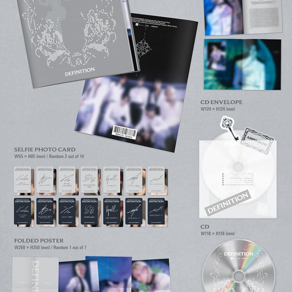 Korea Pop Store AMPERS&ONE - 4th Mini Album [Definition] Are Ver. Kawaii Gifts
