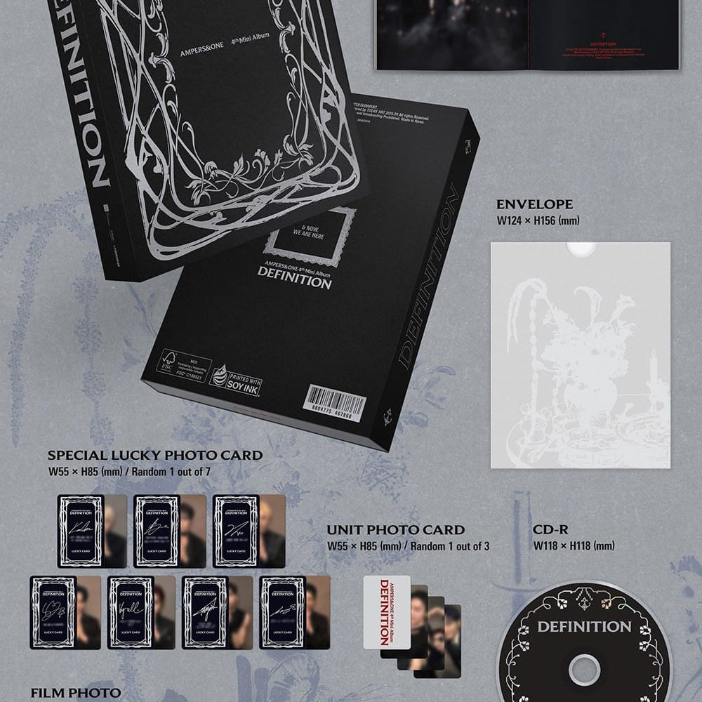 Korea Pop Store AMPERS&ONE - 4th Mini Album [Definition] Here Ver. Kawaii Gifts