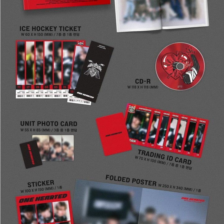 Korea Pop Store AMPERS&ONE - [One Hearted] (2nd Single Album) Kawaii Gifts