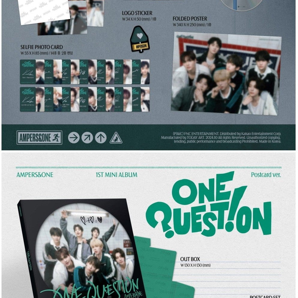 Korea Pop Store AMPERS&ONE - [One Question] (1st Mini Album) Kawaii Gifts