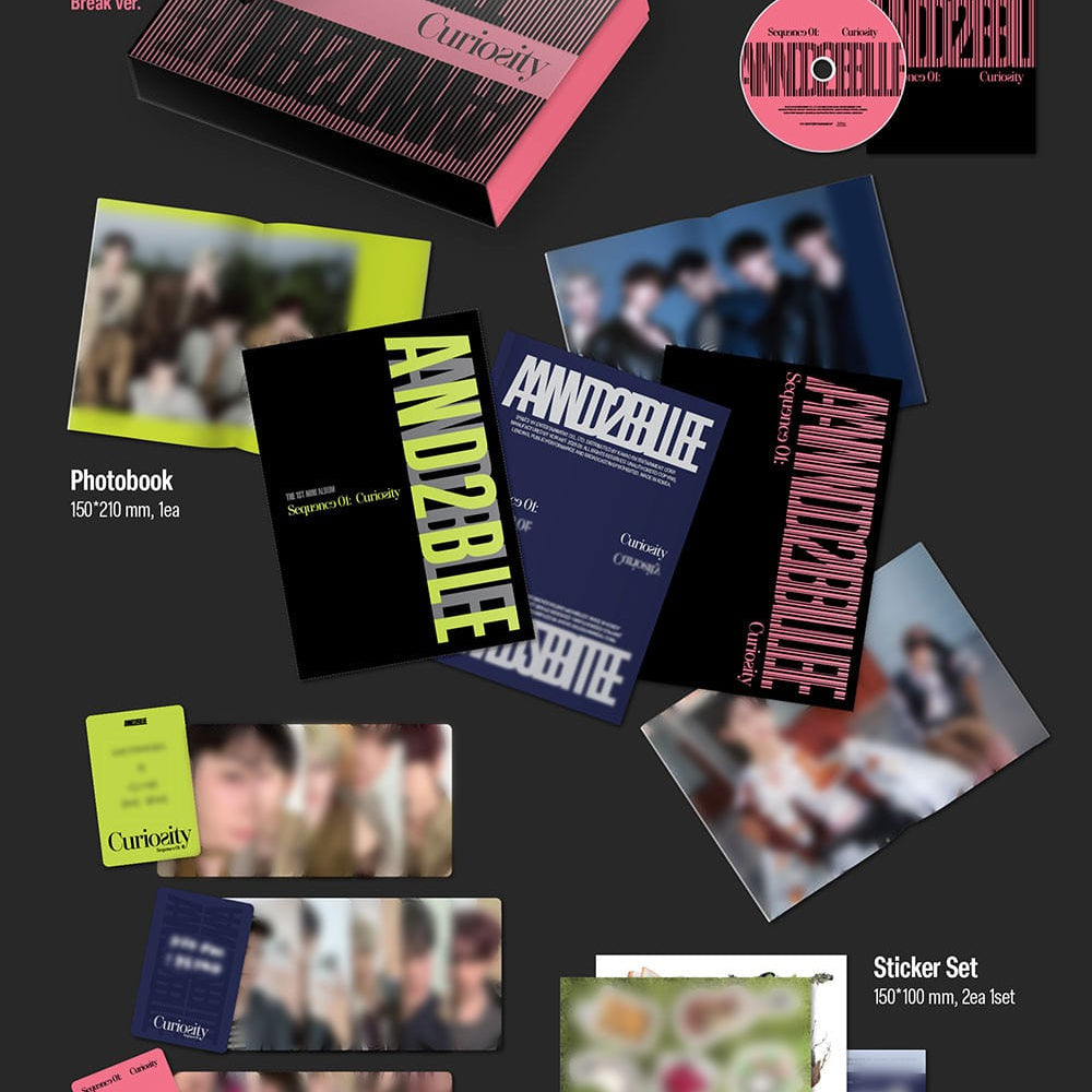 Korea Pop Store AND2BLE - 1st Mini Album [Sequence 01: Curiosity] Kawaii Gifts