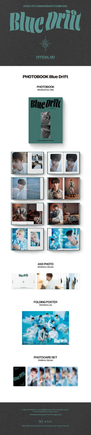 Korea Pop Store ATEEZ - 8th Anniversary Blue Drift Kawaii Gifts 8800339142561