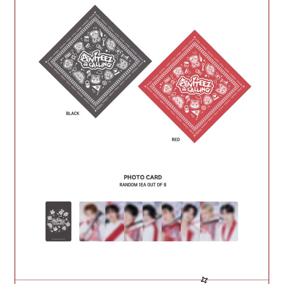 Korea Pop Store [ATEEZ] [ANITEEZ] In The Calling - Bandana Kawaii Gifts