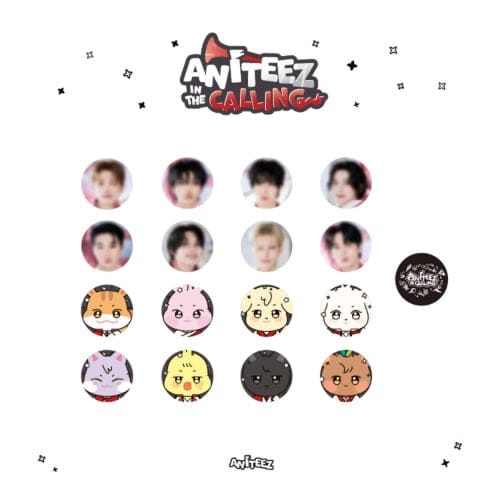 Korea Pop Store [ATEEZ] [ANITEEZ] In The Calling - Random Can Badge Kawaii Gifts