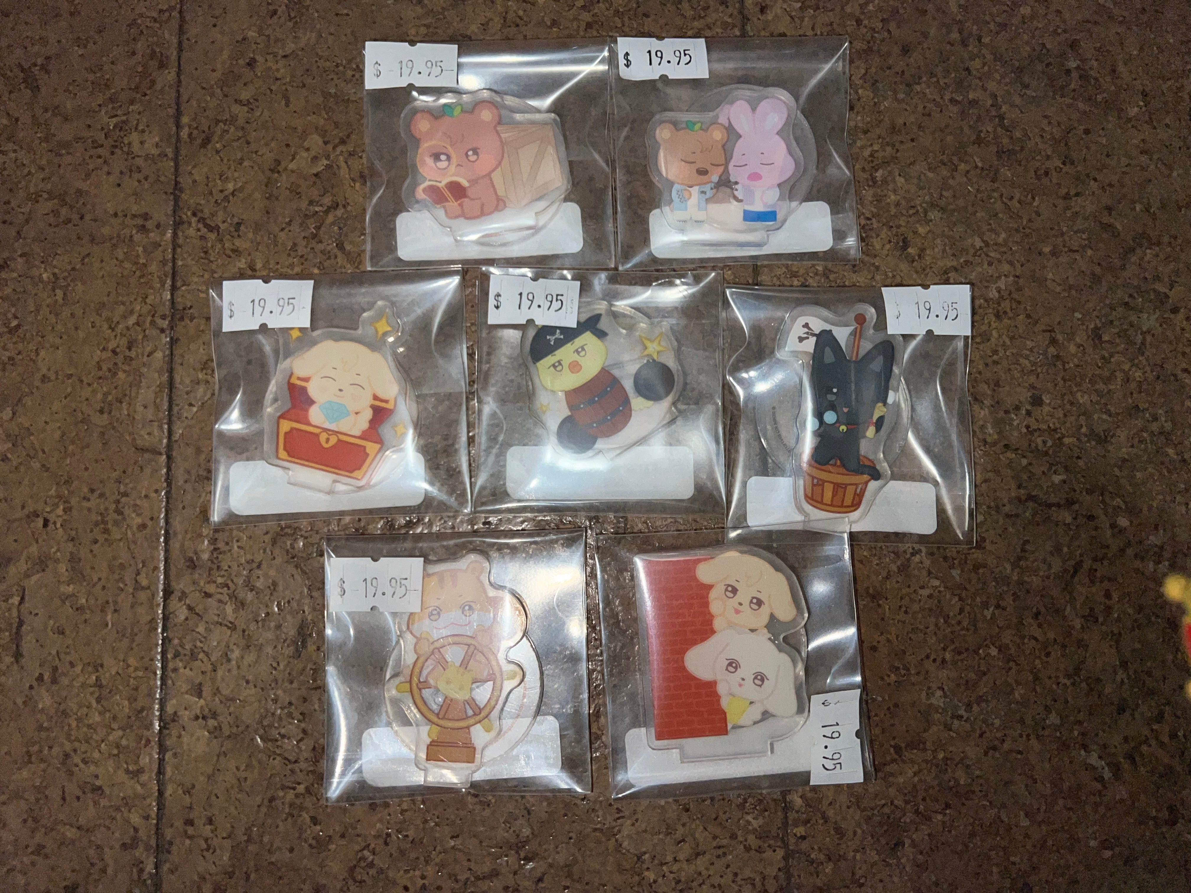 Korea Pop Store [ATEEZ] [ANITEEZ] Mini Acrylic Stand (Guarnteed) Basic Ver. Kawaii Gifts