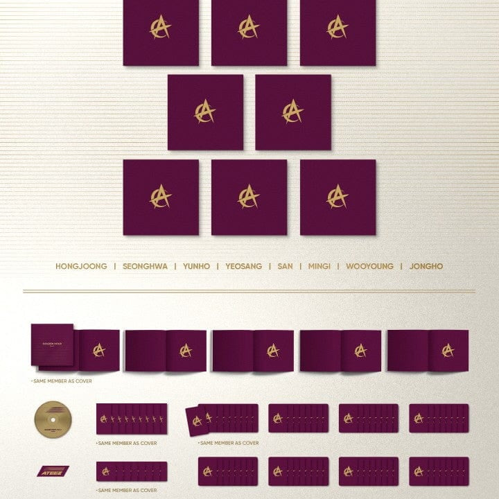 Korea Pop Store ATEEZ - GOLDEN HOUR: Part.1 (Digipack) Kawaii Gifts 8809704428040