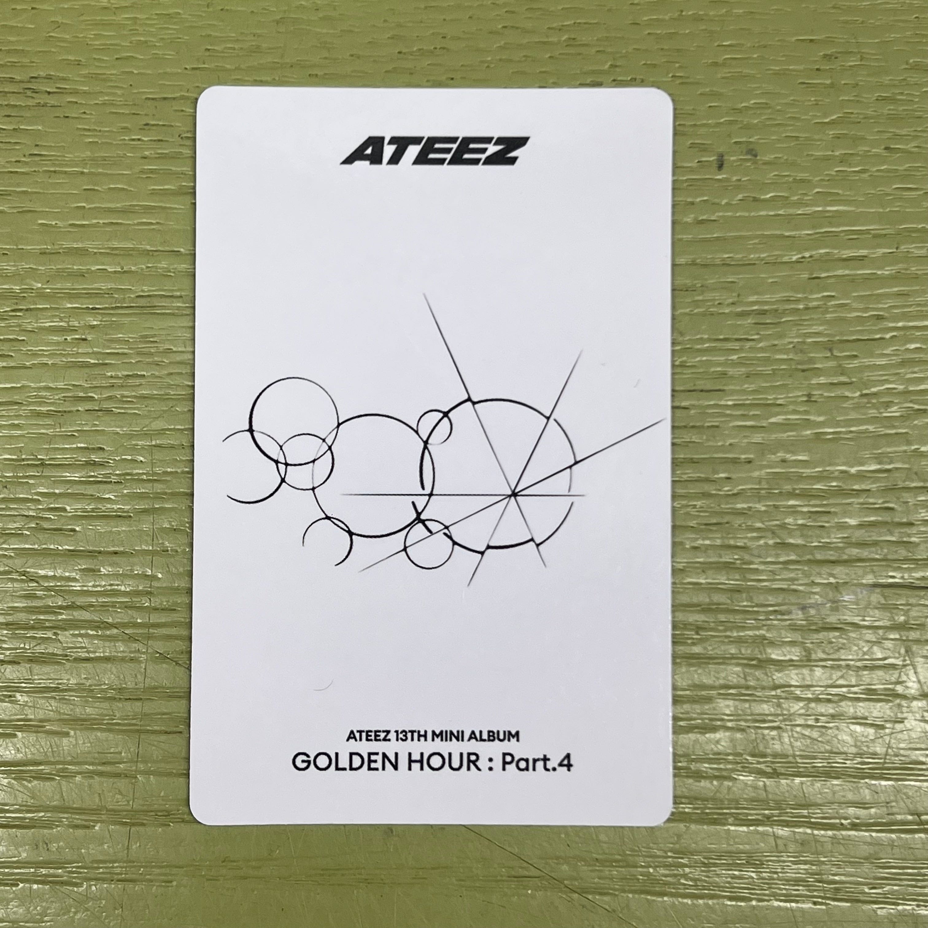 Korea Pop Store [ATEEZ] - Golden Hour: Part.4 Pre-Order Benefit Photocard Soundwave Platform Kawaii Gifts