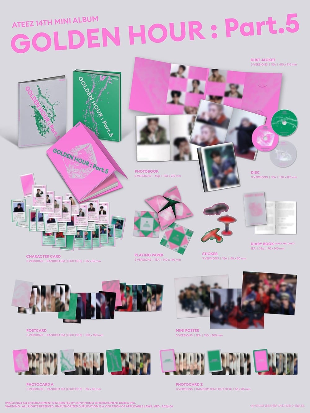 Korea Pop Store ATEEZ - Golden Hour: Part.5 Kawaii Gifts