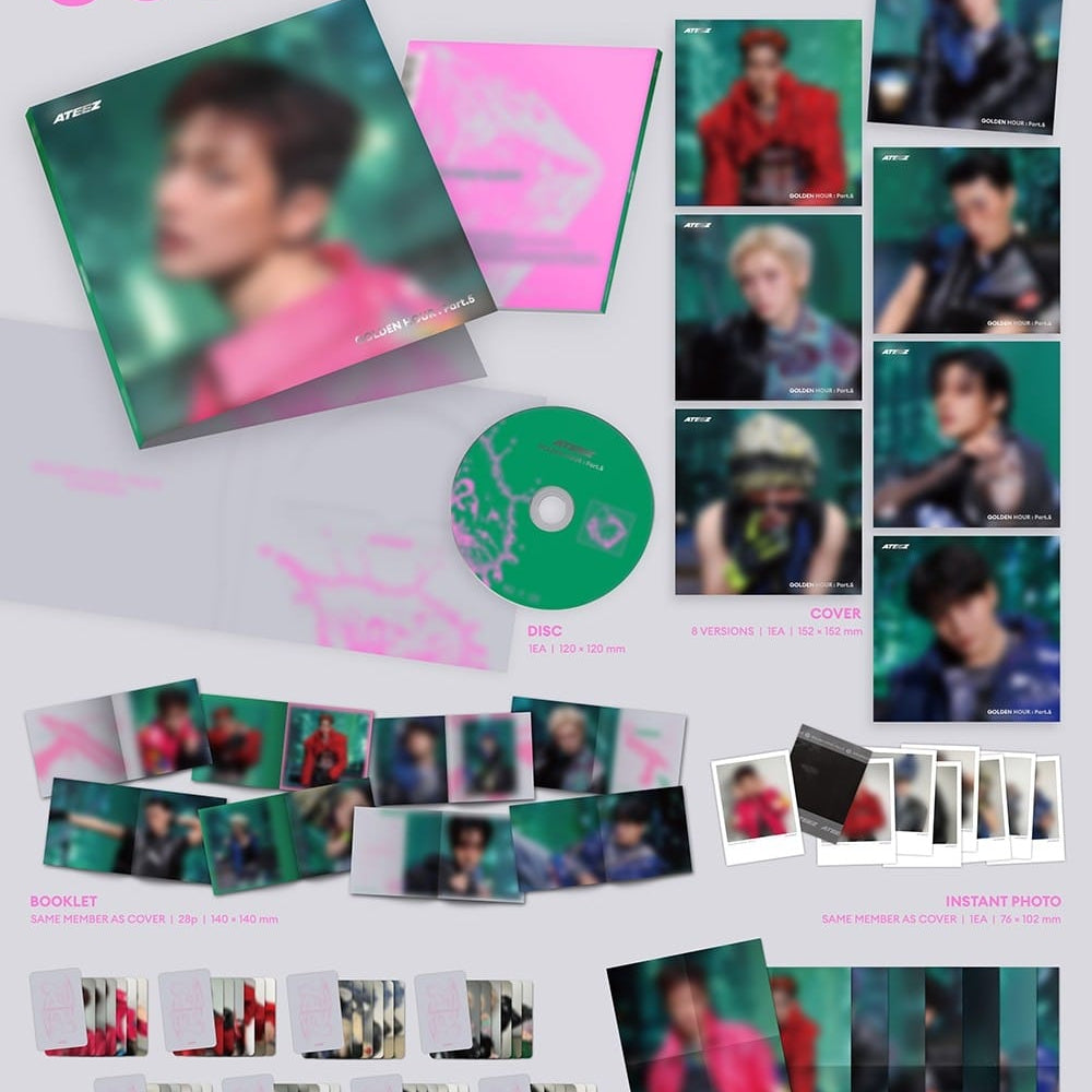 Korea Pop Store ATEEZ - Golden Hour: Part.5 (Solo Digipack Ver.) Kawaii Gifts
