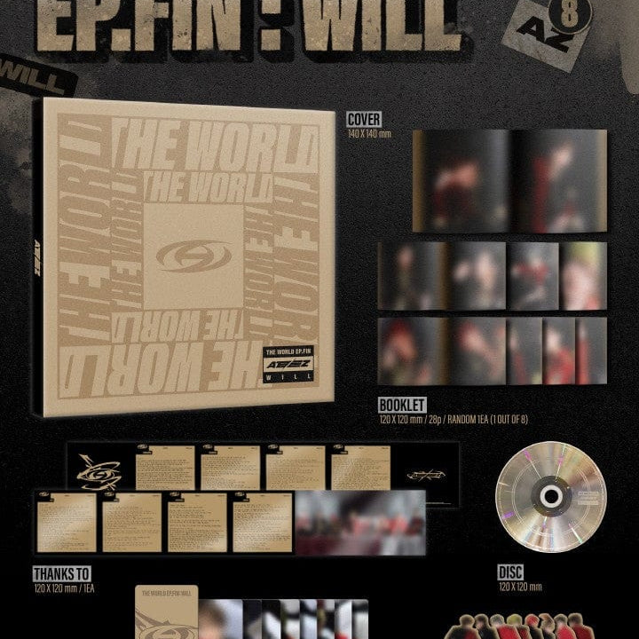 Korea Pop Store ATEEZ - THE WORLD EP.FIN : WILL (Digipack Ver.) Kawaii Gifts 8809704426916