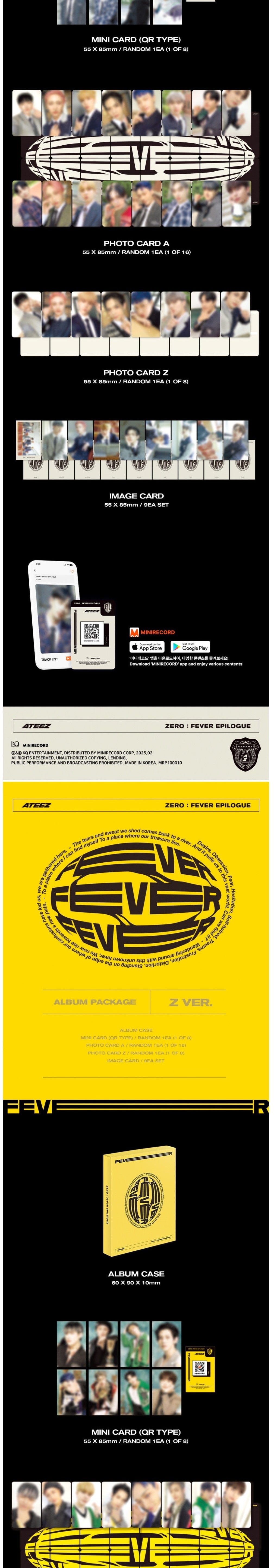 Korea Pop Store ATEEZ - Zero : Fever Epilogue (Platform Ver.) Kawaii Gifts