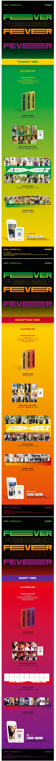 Korea Pop Store ATEEZ - Zero : Fever Part. 1 (Platform Ver.) Kawaii Gifts