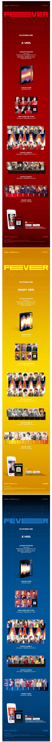 Korea Pop Store ATEEZ - Zero : Fever Part. 2 (Platform Ver.) Kawaii Gifts