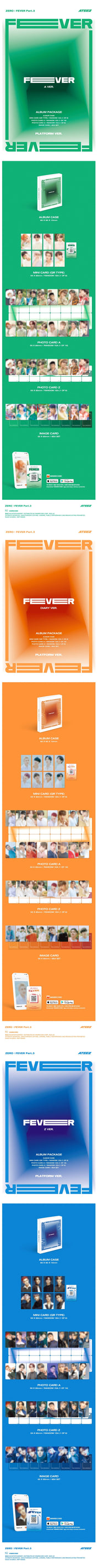 Korea Pop Store ATEEZ - Zero : Fever Part. 3 (Platform Ver.) (Copy) Kawaii Gifts