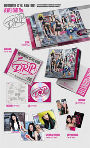 Korea Pop Store BABYMONSTER - 1st Full Album [Drip] Jewel Case Ver. Kawaii Gifts