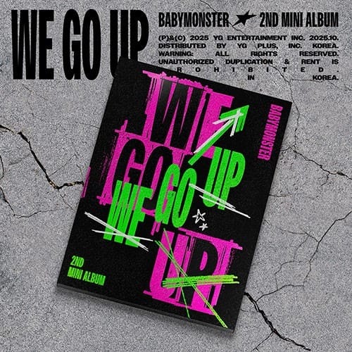 Korea Pop Store BABYMONSTER - 2nd Mini Album [We Go Up] Up Ver. Kawaii Gifts