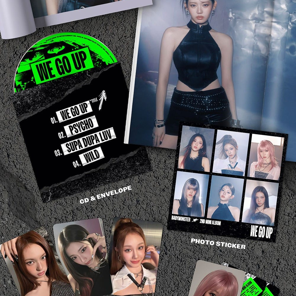 Korea Pop Store BABYMONSTER - 2nd Mini Album [We Go Up] We Ver. Kawaii Gifts