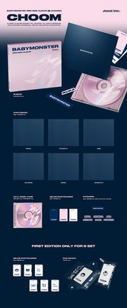 Korea Pop Store BABYMONSTER - 3rd Mini Album [Choom] Jewel Ver. Kawaii Gifts