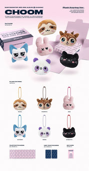 Korea Pop Store BABYMONSTER - 3rd Mini Album [Choom] Plush Keyring Ver. Kawaii Gifts