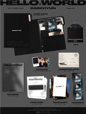 Korea Pop Store BAEKHYUN - [Hello, World] (4th Mini Album) (Folder Ver.) Kawaii Gifts