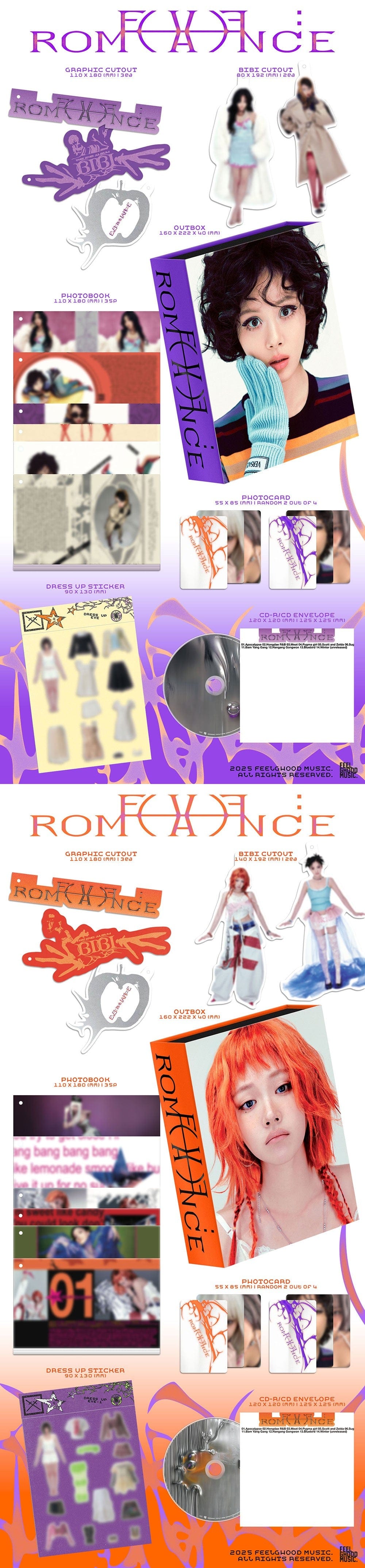 Korea Pop Store BIBI - 2nd Album [Eve: Romance] Kawaii Gifts