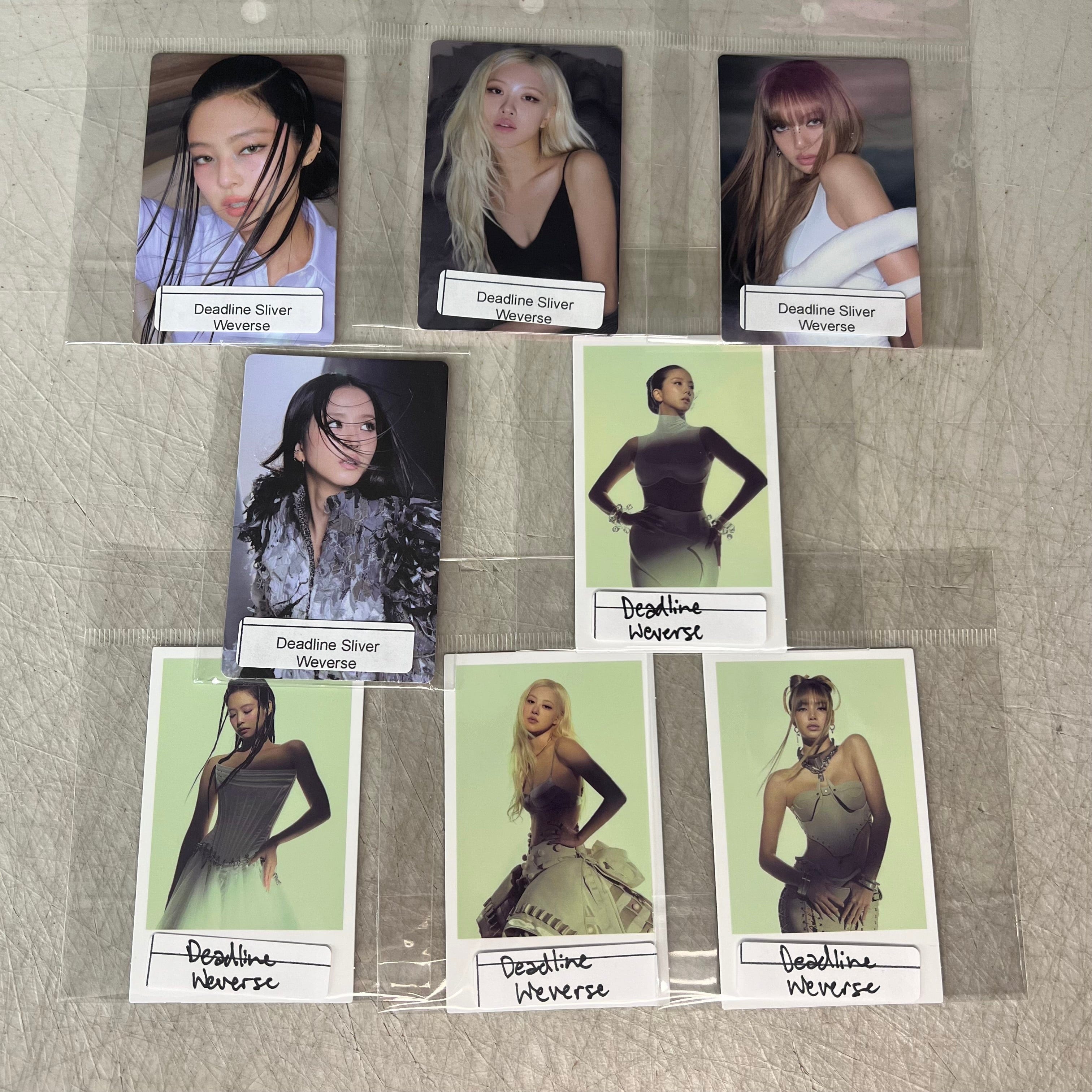 [Deadline] - BLACKPINK Weverseラキドロ　トレカ4枚 DEADLINE BLACKPINK Weverse Gifts Kawaii – Photocard Pre-Order タレントカード
