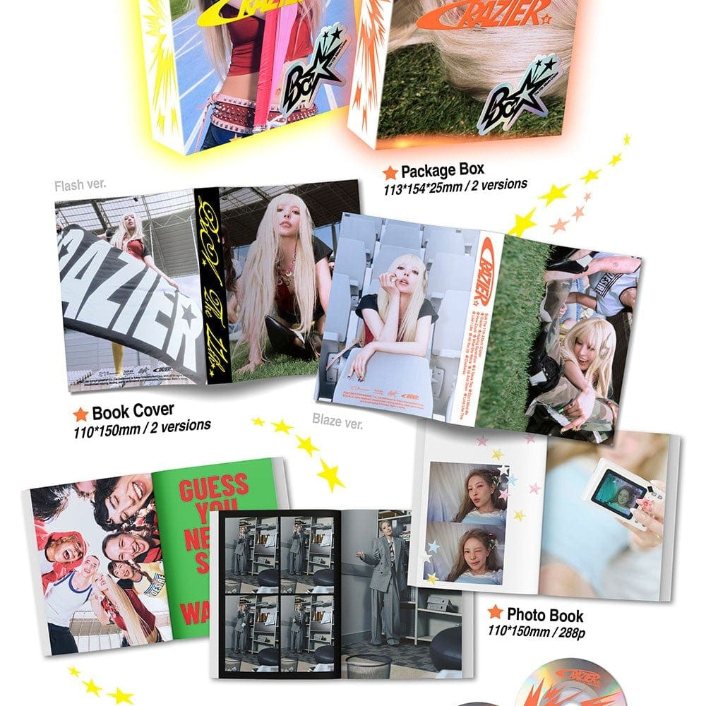 Korea Pop Store BOA - The 11th Album [Crazier] (Louder Ver.) Kawaii Gifts