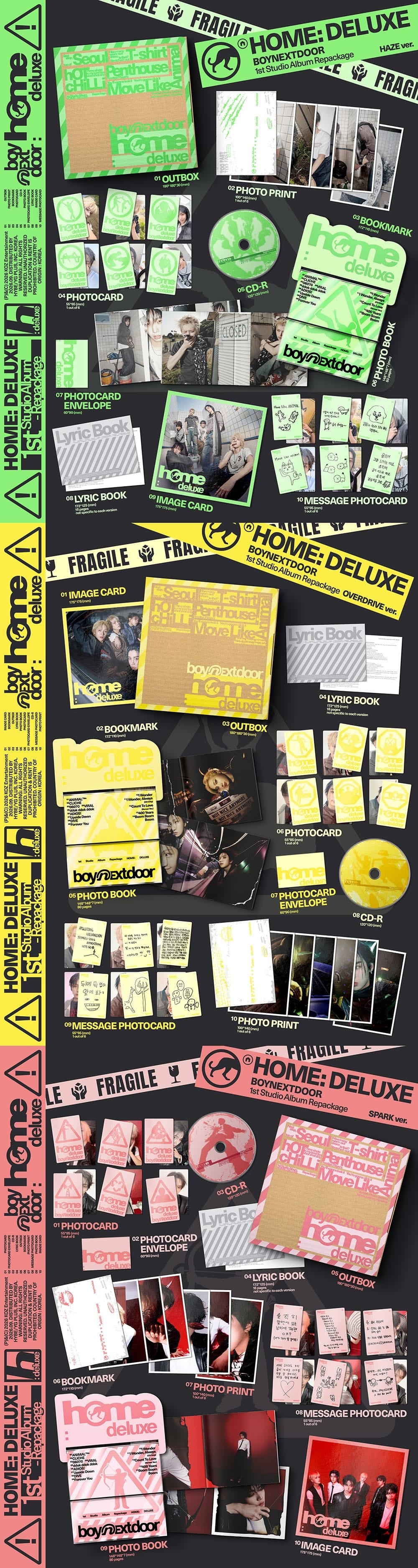 Korea Pop Store BOYNEXTDOOR - 1st Studio Album Repackage [Home : Deluxe] Kawaii Gifts