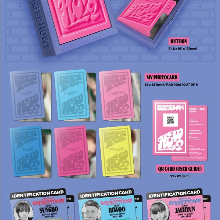 Korea Pop Store BOYNEXTDOOR - 2nd EP [How?] (Weverse Albums Ver.) Kawaii Gifts 8809973502403