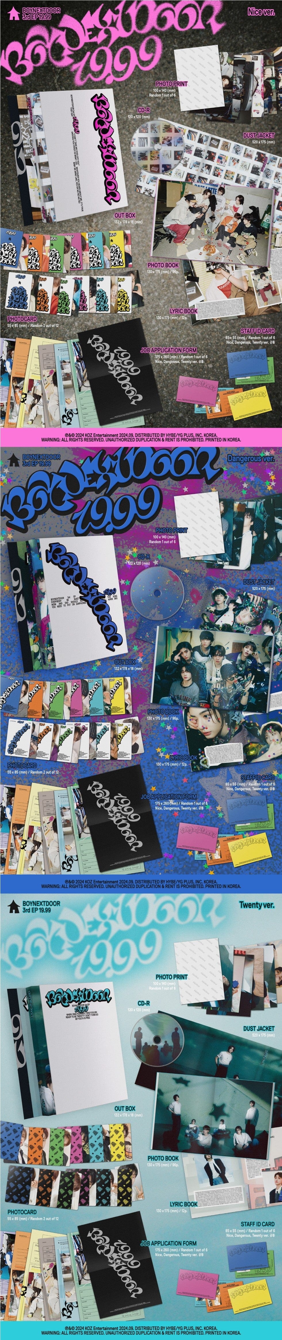 Korea Pop Store BOYNEXTDOOR - 3rd EP [19.99] Kawaii Gifts 8800261890387