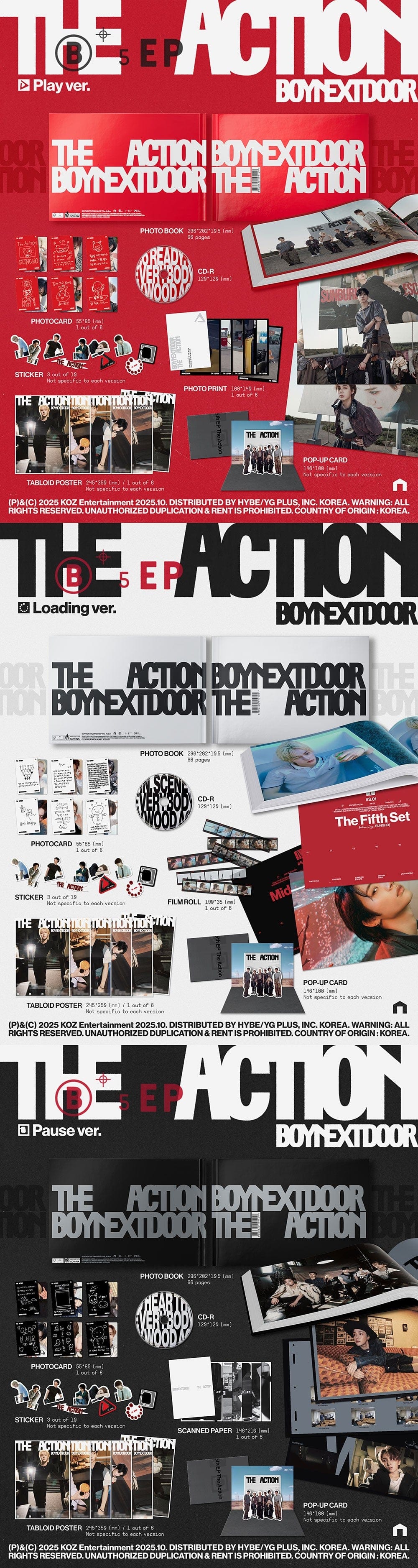 Korea Pop Store BOYNEXTDOOR - 5th EP [The Action] Kawaii Gifts