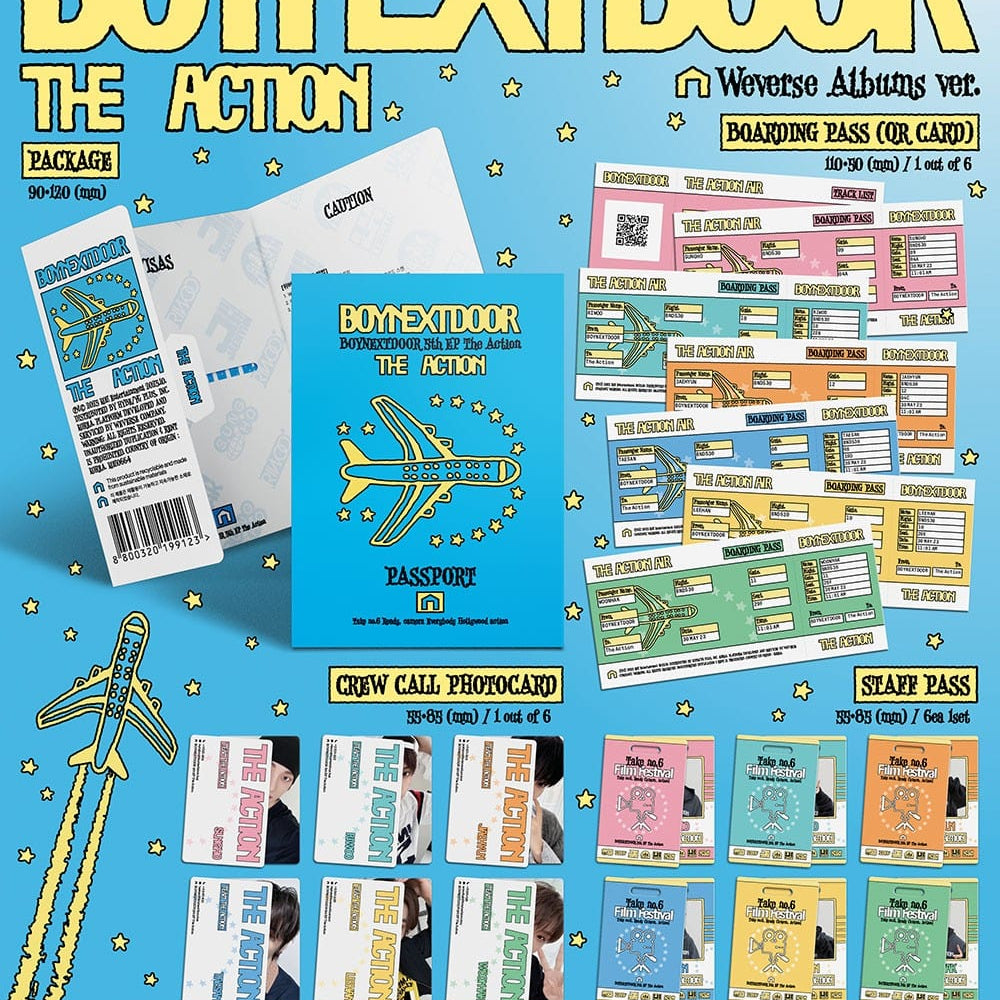 Korea Pop Store BOYNEXTDOOR - 5th EP [The Action] (Weverse Albums Ver.) Kawaii Gifts