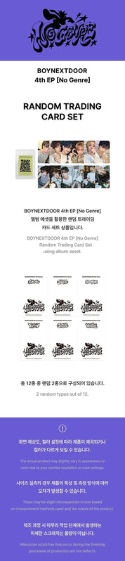 Korea Pop Store [BOYNEXTDOOR] No Genre - Random Trading Card Set Kawaii Gifts