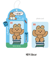 Korea Pop Store Brunch Brother Photo Card Holder Bear Kawaii Gifts 8809916206054