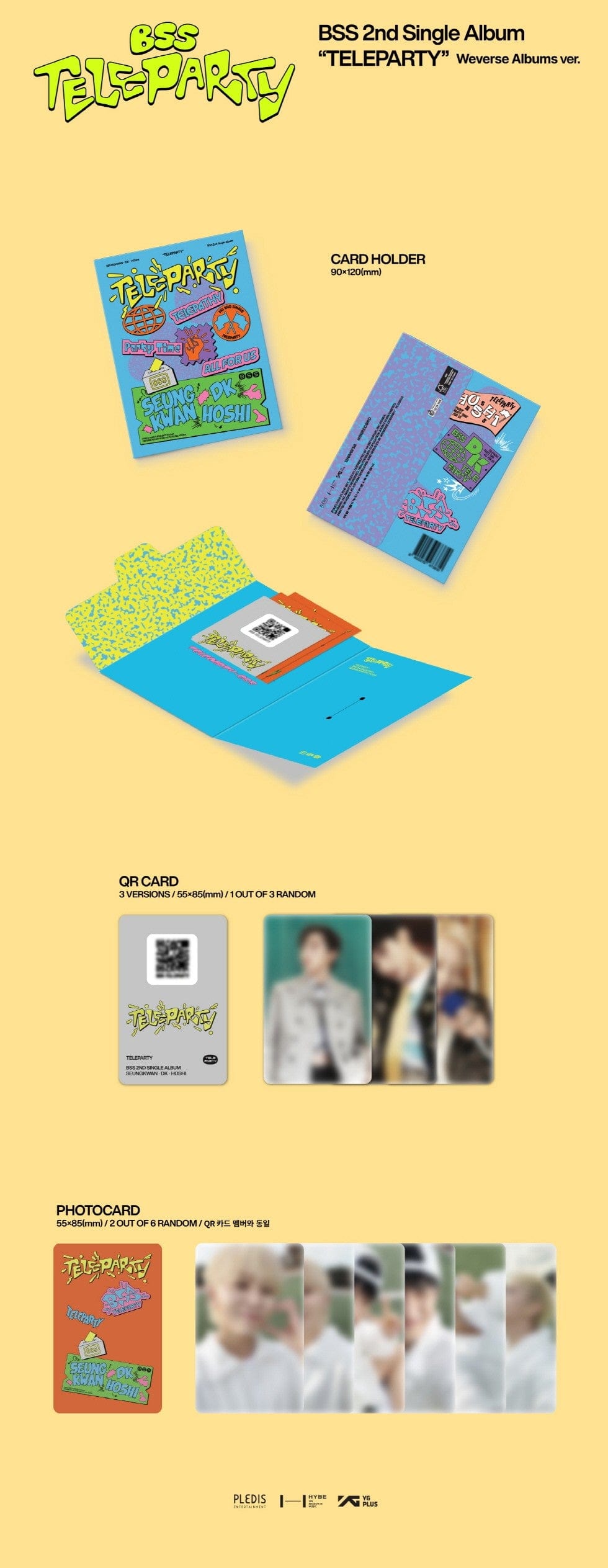 Korea Pop Store BSS (SEVENTEEN) - 2nd Single Album [Teleparty] (Weverse Albums Ver.) Kawaii Gifts