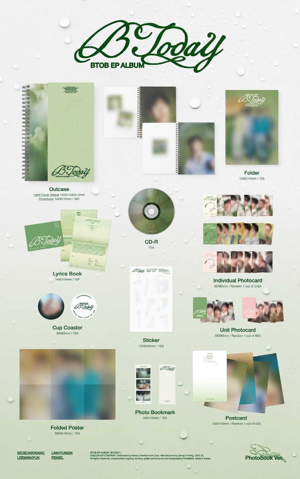 Korea Pop Store BTOB - [BTODAY] (Photobook Ver.) Kawaii Gifts 8804775454844