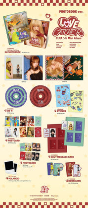 Korea Pop Store CHOI YENA - 5th Mini Album [Love Catcher] Kawaii Gifts