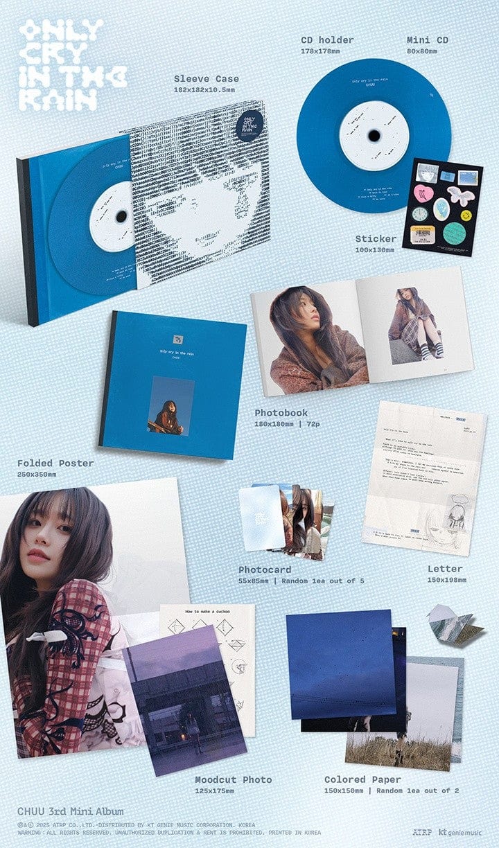Korea Pop Store CHUU - [Only Cry in the Rain] (3rd Mini Album) Kawaii Gifts